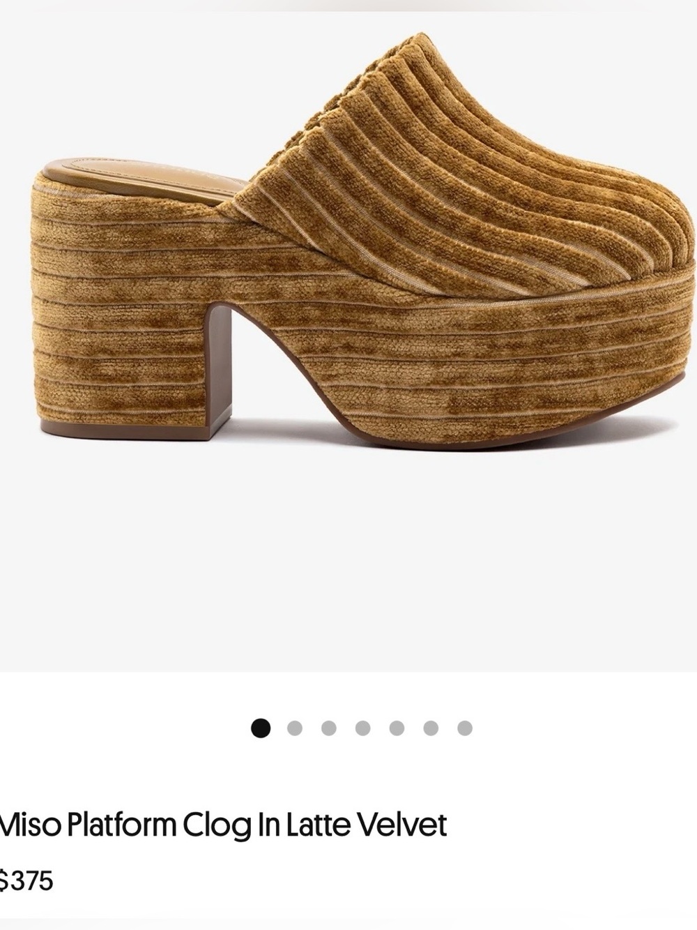 Larroude Latte Velvet Clogs - Picture 12 of 12